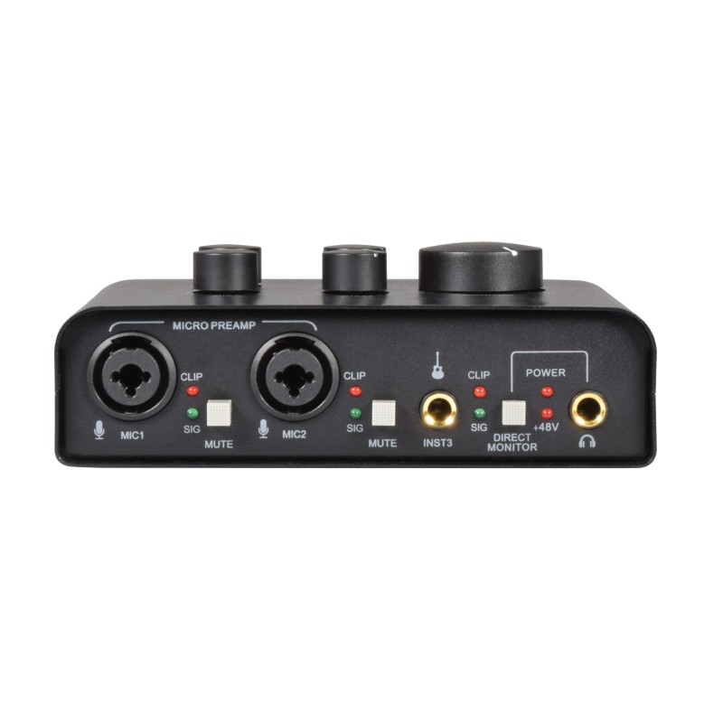 Citronic USB Audio Interface - 173.650UK - 2 Mics+1 Instrum — Buy in Cyprus with Fast Delivery