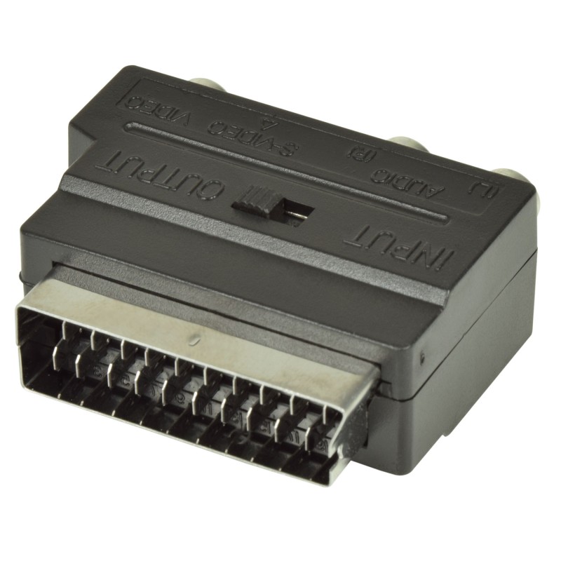 AV:Link Scart to 3RCA Adaptor - 122.410UK - Scart to 3RCA Adaptor with Switch — Buy in Cyprus with Fast Delivery