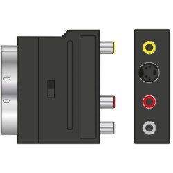 AV:Link Scart to 3RCA Adaptor - 122.410UK - Scart to 3RCA Adaptor with Switch — Buy in Cyprus with Fast Delivery