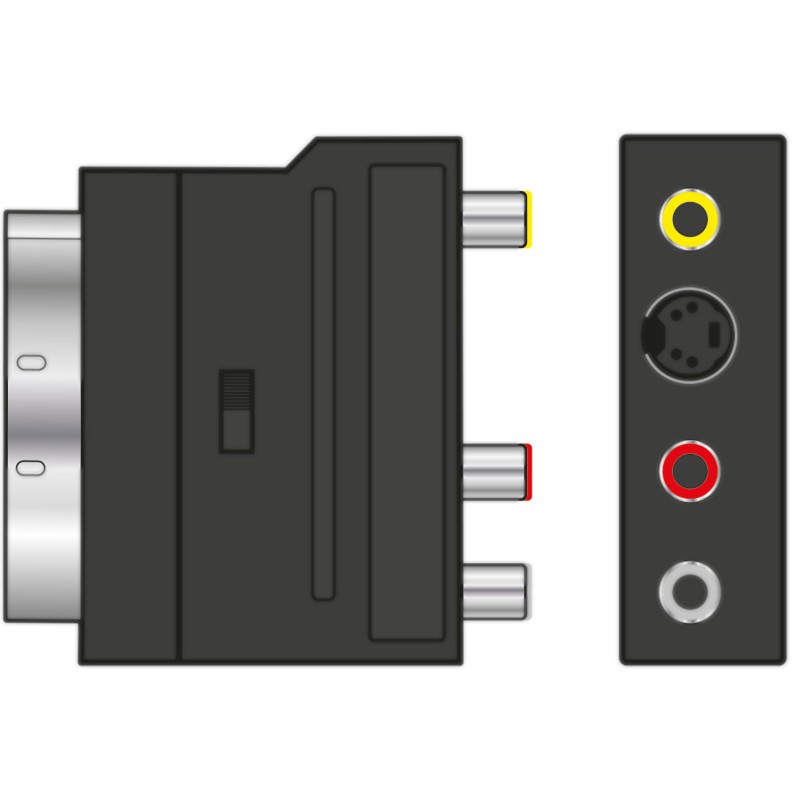 AV:Link Scart to 3RCA Adaptor - 122.410UK - Scart to 3RCA Adaptor with Switch — Buy in Cyprus with Fast Delivery