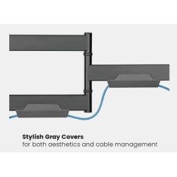 Brateck TV Mount - LPA76-443 - 40x40 Turn 2-Arm 51cm Ext — Buy in Cyprus with Fast Delivery