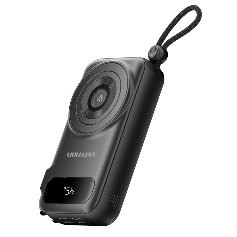 Vention Powerbank - FHXB0 - Wireless+Travel Charger 6in1 10000mAh Black — Buy in Cyprus with Fast Delivery