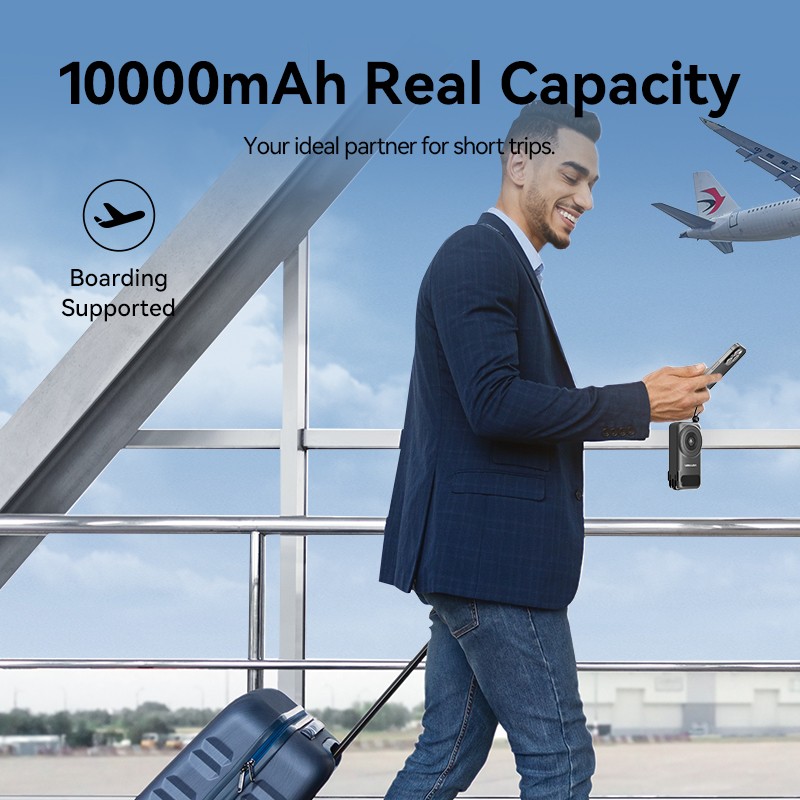 Vention Powerbank - FHXB0 - Wireless+Travel Charger 6in1 10000mAh Black — Buy in Cyprus with Fast Delivery