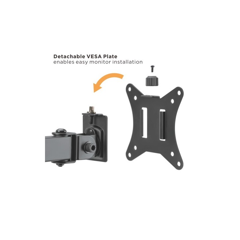 Brateck Dual Monitor Mount - LDT66-C024 - Dual Monitor Mount — Buy in Cyprus with Fast Delivery