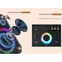 N-Gear Karaoke Speaker - FLASH1040 - 10'' Portable Karaoke Speaker with 1x Wireless Mic LED Lights USB & BT