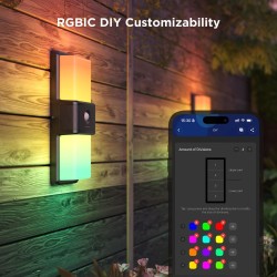Govee Outdoor Wall Light - RGBICWW - Built-in PIR Sensor — Buy in Cyprus with Fast Delivery