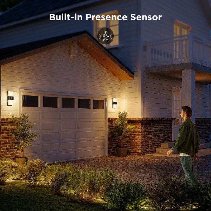 Govee Outdoor Wall Light - RGBICWW - Built-in PIR Sensor — Buy in Cyprus with Fast Delivery