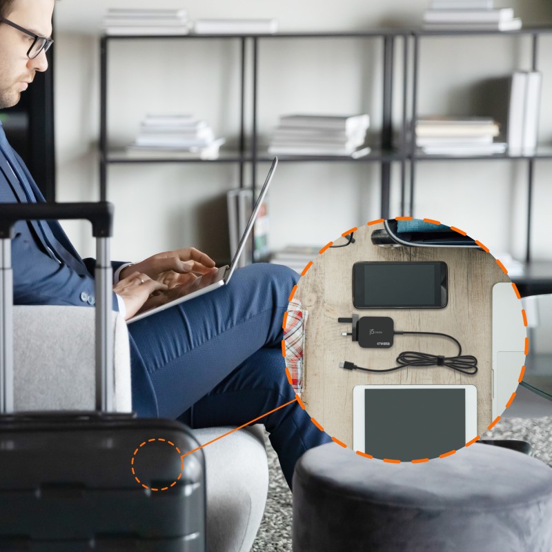 j5create Charger Laptop 67W GaN USB-C PD with 3 Detachable DC Connectors UK JUP1565DCF3A — Buy in Cyprus with Fast Delivery