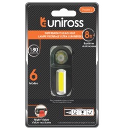 Uniross Prolite Plus Rechargeable Twin LED Headlamp - ULSH04 - Rechargeable, Twin LED Headlamp, 180 Lumens