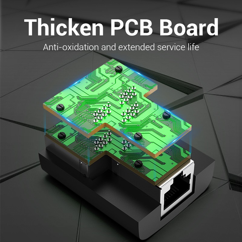 Vention Network Adapter - IPTB0 - 1 to 2 RJ45 Splitter — Buy in Cyprus with Fast Delivery