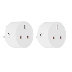 WOOX Wi-Fi Smart Plug With Power Metering 13A UK (2pack) - R6147 - Wi-Fi Smart Plug With Power Metering 13A UK (2pack)
