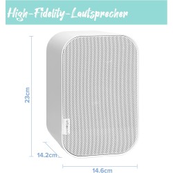 Artsound 2-way Onwall Speakers - UNI40W - 100W White (pair) — Buy in Cyprus with Fast Delivery