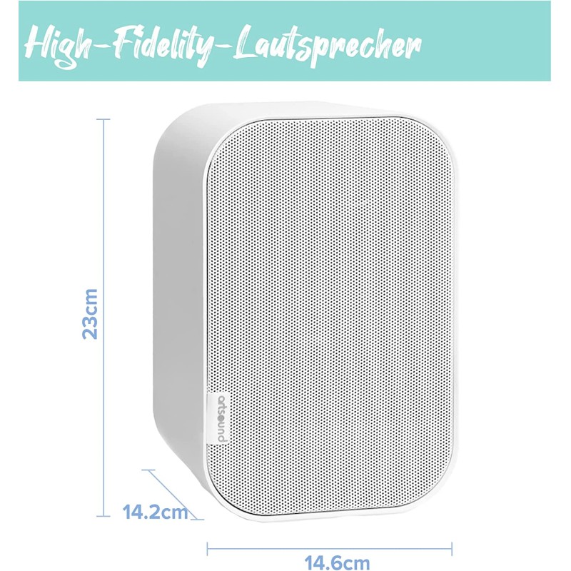 Artsound 2-way Onwall Speakers - UNI40W - 100W White (pair) — Buy in Cyprus with Fast Delivery