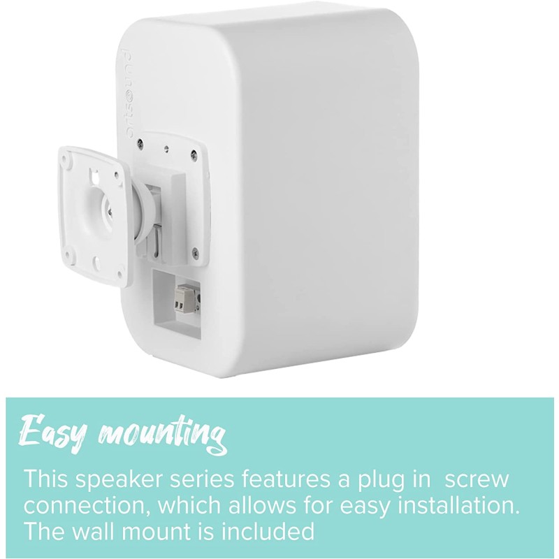 Artsound 2-way Onwall Speakers - UNI40W - 100W White (pair) — Buy in Cyprus with Fast Delivery