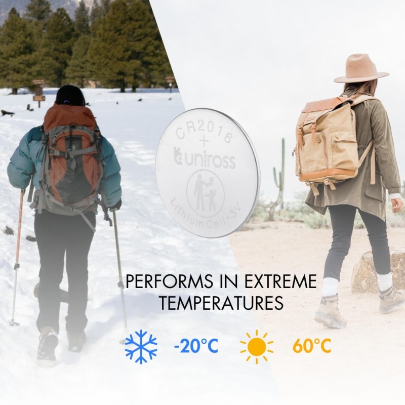 Uniross Lithium-Button Cell - CR2016HP - High Power (5pack) — Buy in Cyprus with Fast Delivery