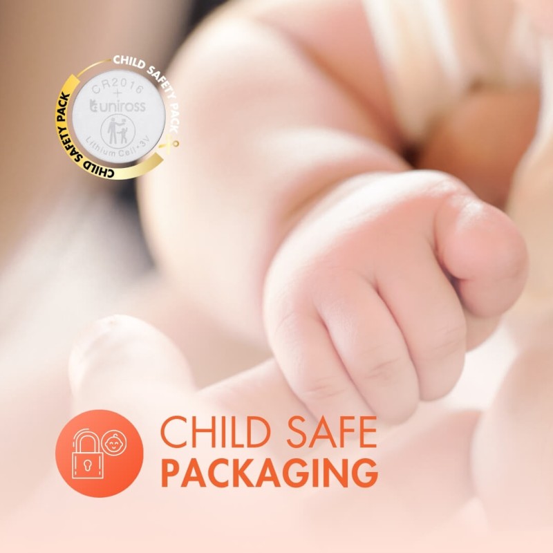 Uniross Lithium-Button Cell - CR2016HP - High Power (5pack) — Buy in Cyprus with Fast Delivery