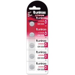 Uniross Button Cell Lithium Battery - CR1225 - Button Cell Lithium Battery (5pack) — Buy in Cyprus with Fast Delivery