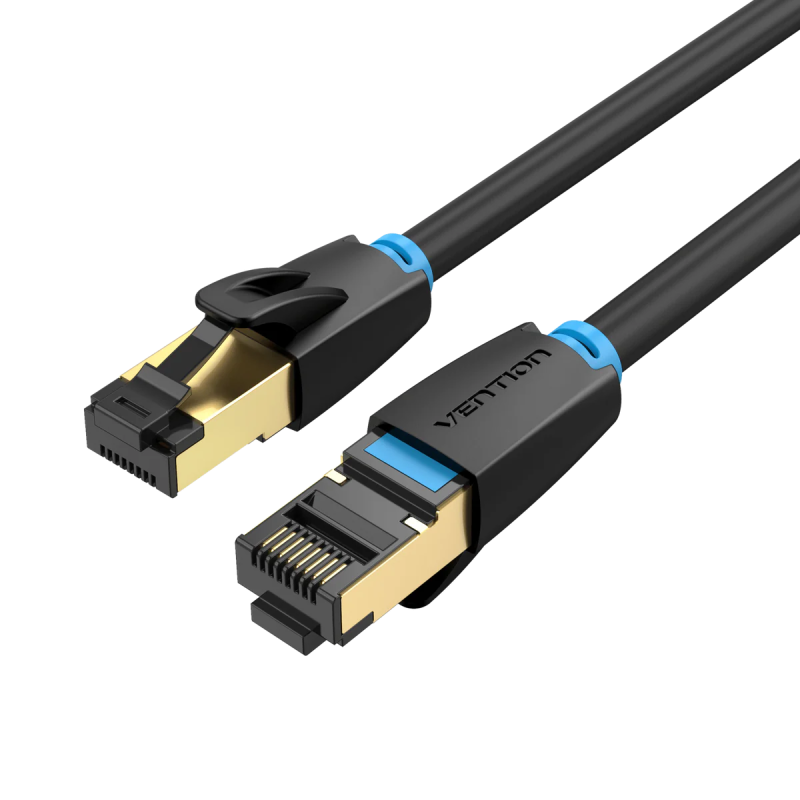 Vention Network Cable - IKABQ - CAT8 SFTP 20.0m Black — Buy in Cyprus with Fast Delivery