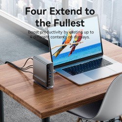 Vention HUB USB-C 8xUSB 2xHDMI DP MST RJ45 SD 3.5mm PD - TPUH0 -  — Buy in Cyprus with Fast Delivery