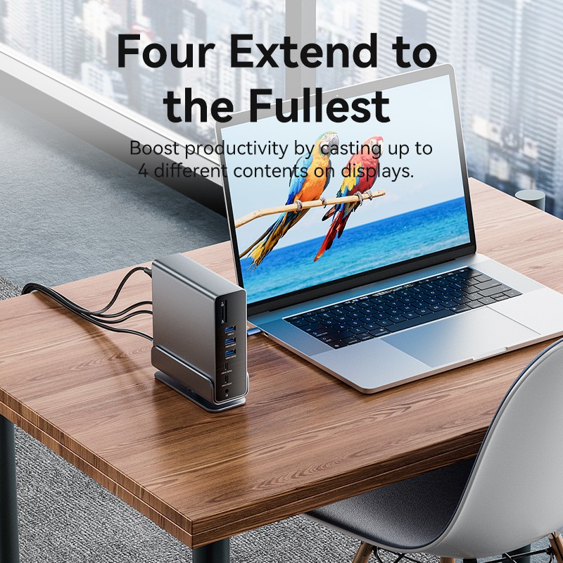 Vention HUB USB-C 8xUSB 2xHDMI DP MST RJ45 SD 3.5mm PD - TPUH0 -  — Buy in Cyprus with Fast Delivery