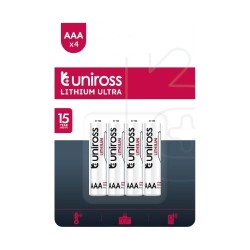 Uniross Lithium AAA Ultra Batteries - 1250mAh (4pack) — Buy in Cyprus with Fast Delivery
