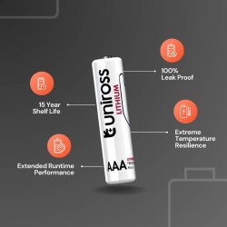 Uniross Lithium AAA Ultra Batteries - 1250mAh (4pack) — Buy in Cyprus with Fast Delivery
