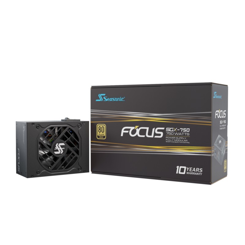 Seasonic FOCUS SGX-750 - 750W SFX PSU (ATX 2.4 Compatible) - 80 PLUS Gold, Fully-Modular — Buy in Cyprus with Fast Delivery