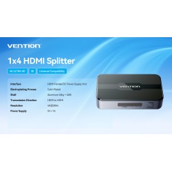 Vention HDMI Splitter - A12B0-EU - 4-Port 4K — Buy in Cyprus with Fast Delivery