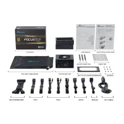 Seasonic FOCUS SGX-750 - 750W SFX PSU (ATX 2.4 Compatible) - 80 PLUS Gold, Fully-Modular — Buy in Cyprus with Fast Delivery