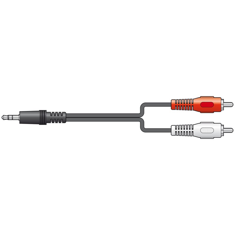 AV:link 3.5mm to 2RCA - 112.108UK - 3.0m — Buy in Cyprus with Fast Delivery