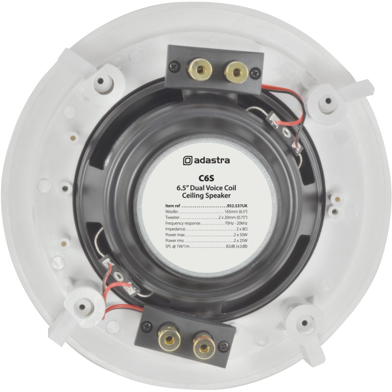 Adastra C6S 6.5'' Dual Voice Coil Stereo Ceiling Speaker - 952.537UK - (single) — Buy in Cyprus with Fast Delivery