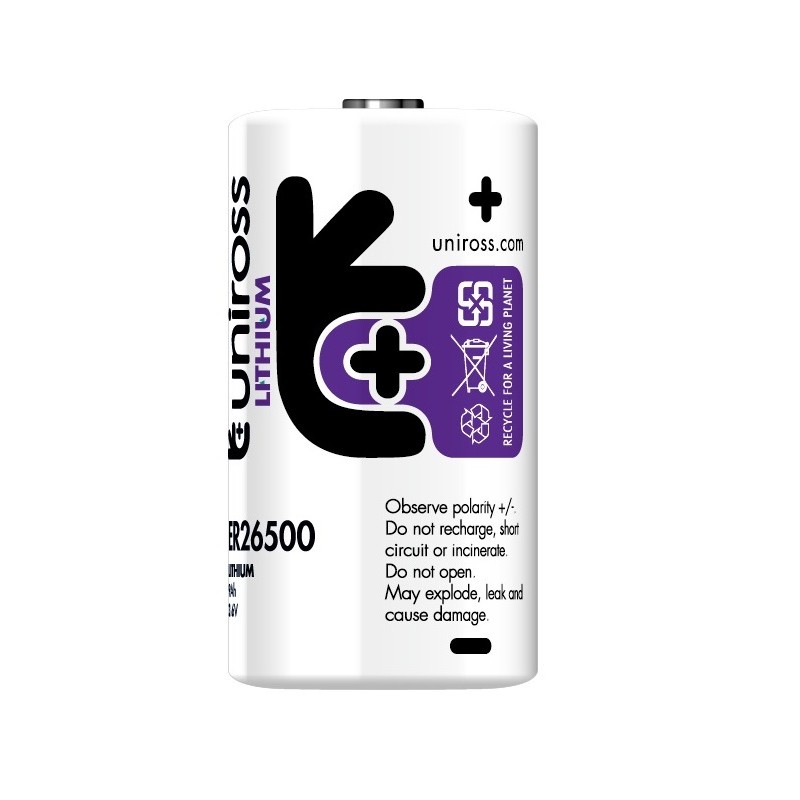Uniross Lithium Battery - ER26500-C - 3.6V Lithium Battery — Buy in Cyprus with Fast Delivery