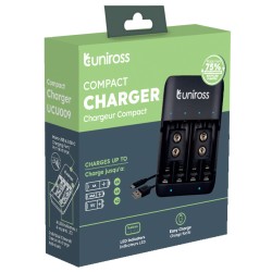 Uniross USB Charger - UCU009 - AA AAA 9V — Buy in Cyprus with Fast Delivery