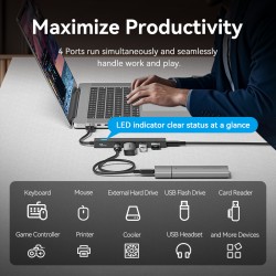 Vention IT HUB - CHSBB - USB-A 2xA 2xC 3.2 Gen2 + USBC Power Port — Buy in Cyprus with Fast Delivery