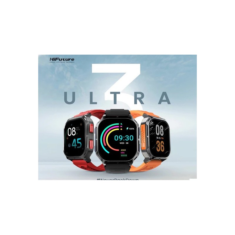 HiFuture Sports SmartWatch IP68 Orange - ULTRA 3 - IP68 Orange — Buy in Cyprus with Fast Delivery