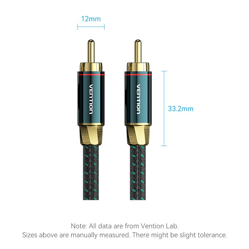 Vention AUDIO Digital Coaxial RCA Cable - BCTGJ - 5.0m — Buy in Cyprus with Fast Delivery