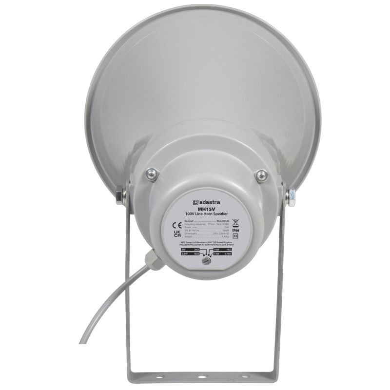 Adastra Outdoor Horn Speaker - MH15V - 100V Outdoor Horn Speaker 15W 952.265UK — Buy in Cyprus with Fast Delivery