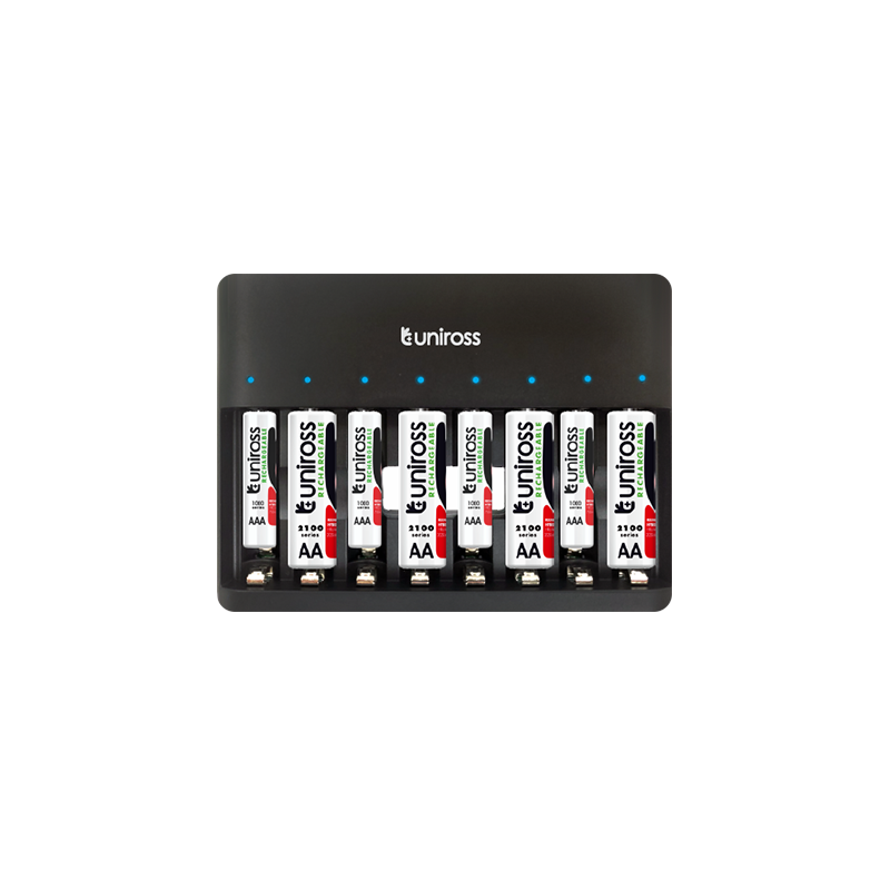 Uniross 8 Bay Rapid USB Charger - UCU006 - AA AAA — Buy in Cyprus with Fast Delivery