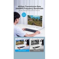 Vention Network Cable - IKABJ - CAT8 SFTP 5.0m Black — Buy in Cyprus with Fast Delivery