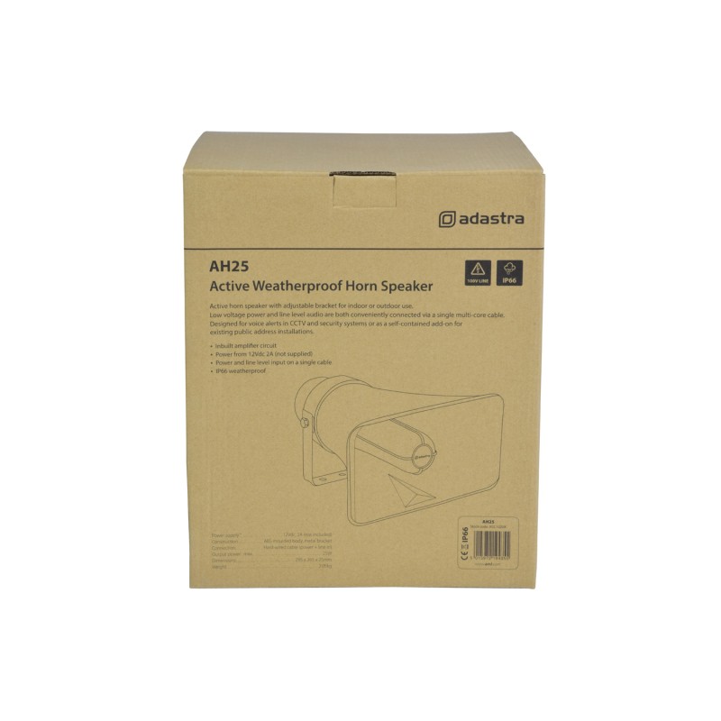 Adastra AH25 Active Weatherproof Horn Speaker 25W - 952.102UK - 8ohm — Buy in Cyprus with Fast Delivery