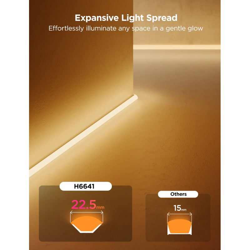 Govee Gaming Wall Neon Rope Light 5m (Wall Lining) - H6641 - 5m (Wall Lining) — Buy in Cyprus with Fast Delivery