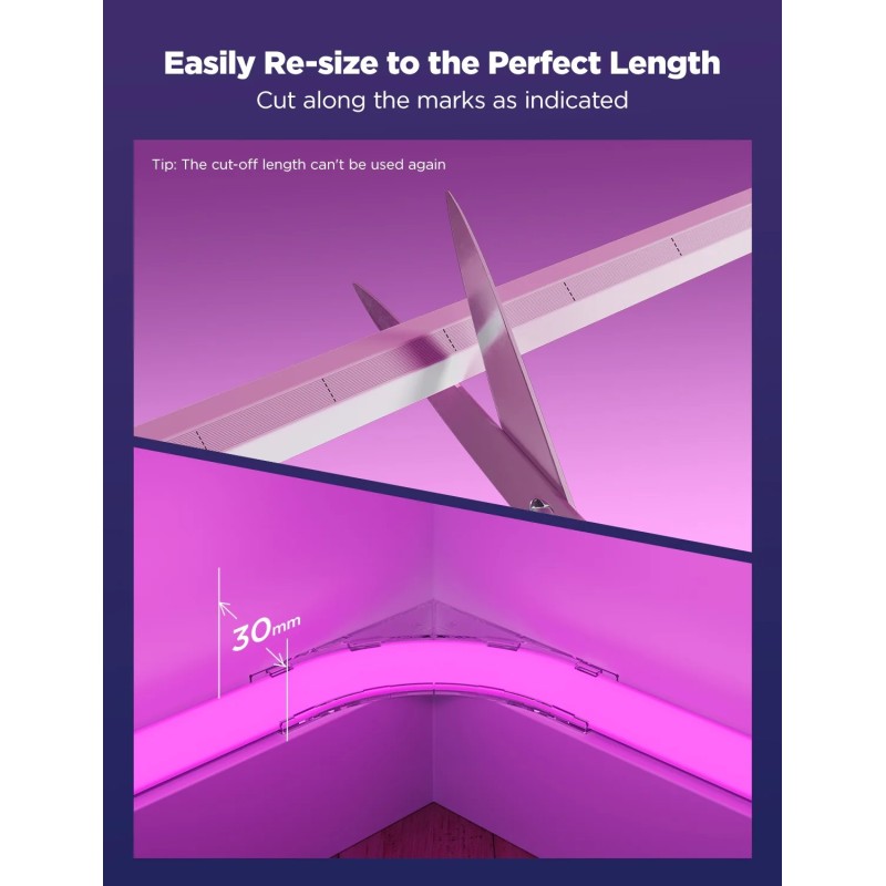 Govee Gaming Wall Neon Rope Light 5m (Wall Lining) - H6641 - 5m (Wall Lining) — Buy in Cyprus with Fast Delivery