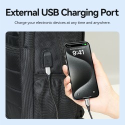 Vention Backpack - KRKB0 - 15.6'' Water-Repellent USB Charge & Lock Black — Buy in Cyprus with Fast Delivery