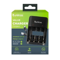 Uniross USB Charger - UCU010 - for AA AAA — Buy in Cyprus with Fast Delivery