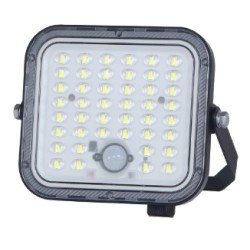 GBC ON LED Dimmable Solar Floodlight - with Panel, Remote Control & PIR - 1400 Lumens — Buy in Cyprus with Fast Delivery