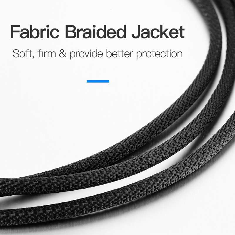 Vention AUDIO 3.5mm M-M Cable Braided Metal 1.5m - BAGBG - 3.5mm to 3.5mm, Braided, Metal, 1.5m