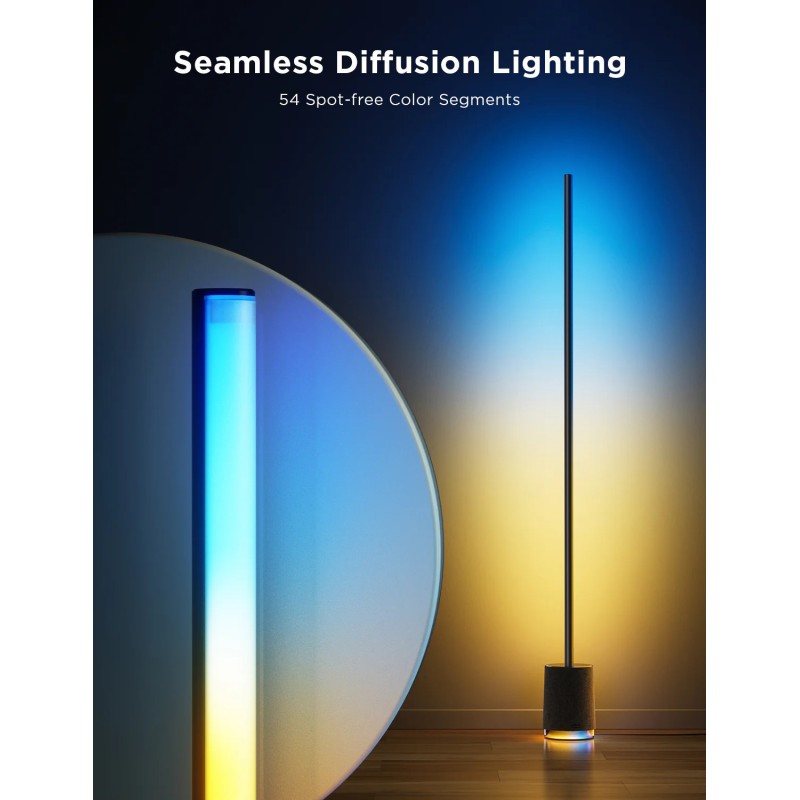 Govee Floor Lamp Pro Smart RGBICWW - H6079 - with Built-in Bluetooth Speaker — Buy in Cyprus with Fast Delivery