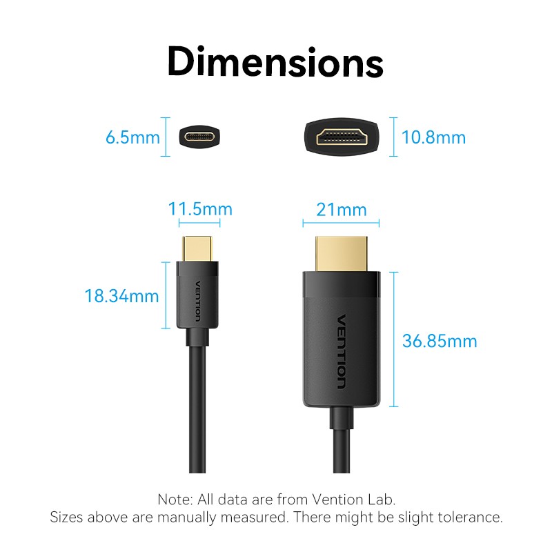 Vention Converter USB-C to HDMI Cable 4K60Hz 1.5m - CRIBG -  — Buy in Cyprus with Fast Delivery