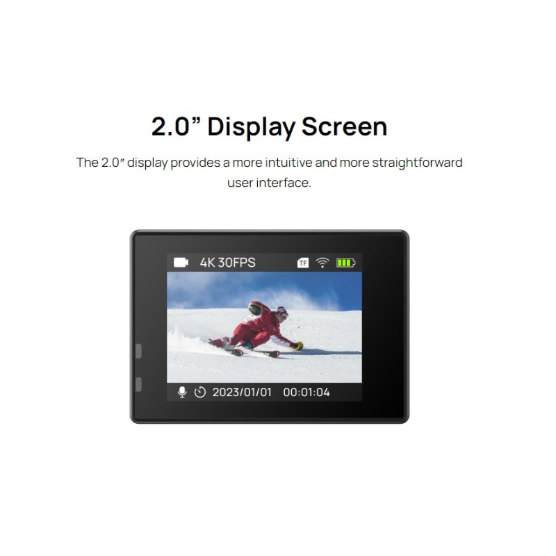 SJCAM Action Camera - SJ4000WiFi - 4K30FPS 12MP — Buy in Cyprus with Fast Delivery