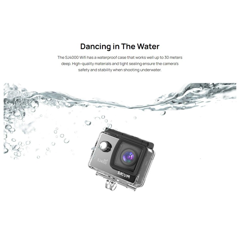 SJCAM Action Camera - SJ4000WiFi - 4K30FPS 12MP — Buy in Cyprus with Fast Delivery